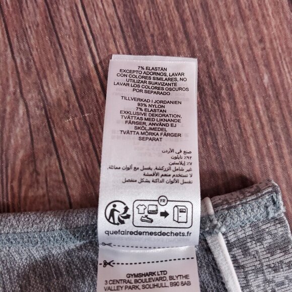 *FLAW* Gymshark Womens Size XL Marl Seamless Leggings Gray - Picture 12 of 15